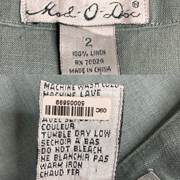 MOD-O-DOC Linen Kimono Boxy Dolman Tunic Top M - Picture 6 of 7
